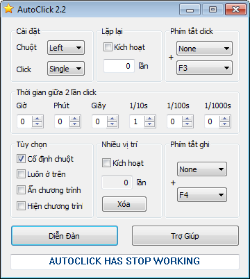 Auto Click Full Version V2.0, V3.0, V1.1
